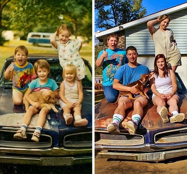 23 αστείες απόπειρες αναβίωσης παλιών οικογενειακών φωτογραφιών που θα σας κάνουν να λιώσετε